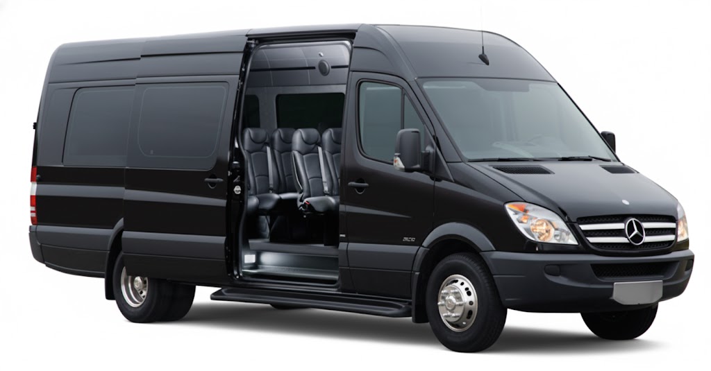 sprintr van black 14 passengers